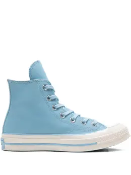 Converse: Голубые кроссовки  Chuck 70 Hi