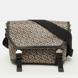 Burberry: Чёрная сумка  Monogram
