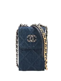 CHANEL Pre-Owned: Голубая сумка 
