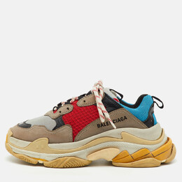 Balenciaga: Многоцветные кроссовки  Triple S