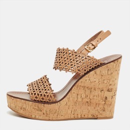 Tory Burch: Бежевые сандалии 