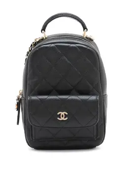 CHANEL Pre-Owned: Чёрный рюкзак 