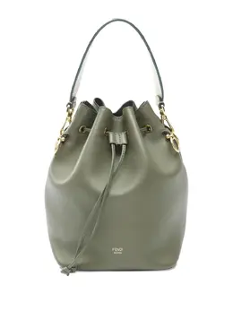 Fendi Pre-Owned: Сумка-шоппер цвета хаки 