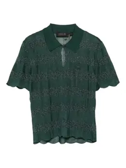 Lacoste: Зелёное поло 
