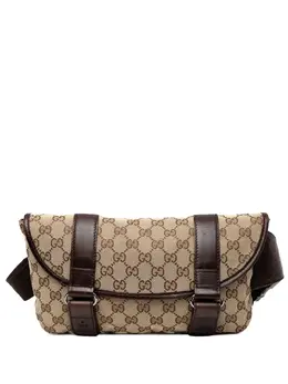 Gucci Pre-Owned: Коричневая поясная сумка 