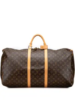 Louis Vuitton Pre-Owned: Коричневая дорожная сумка 