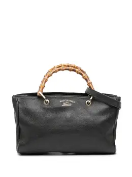 Gucci Pre-Owned: Чёрная сумка-шоппер 