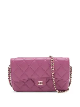 CHANEL Pre-Owned: Серебристая сумка через плечо 