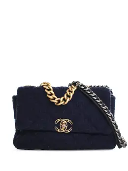 CHANEL Pre-Owned: Голубая сумка 