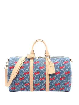 Louis Vuitton Pre-Owned: Голубая дорожная сумка 