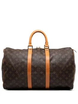 Louis Vuitton Pre-Owned: Коричневая дорожная сумка 