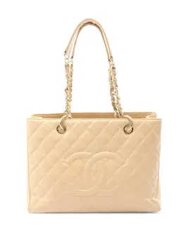 CHANEL Pre-Owned: Коричневая сумка-шоппер 