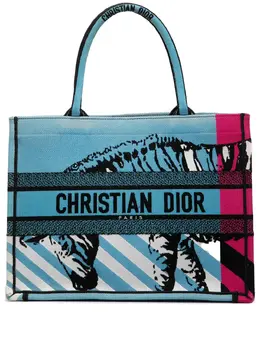 Christian Dior Pre-Owned: Сумка-шоппер с принтом зебры 