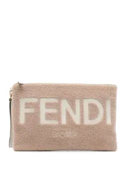 Fendi Pre-Owned: Коричневый клатч 