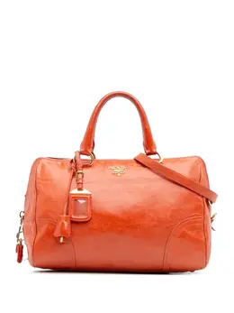 Prada Pre-Owned: Оранжевая сумка 
