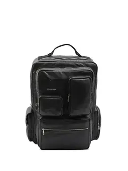 Balenciaga: Чёрный рюкзак 