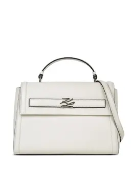 Karl Lagerfeld: Бежевая сумка-шоппер  K/Autograph