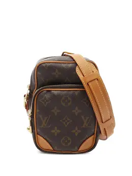 Louis Vuitton Pre-Owned: Коричневая сумка через плечо 