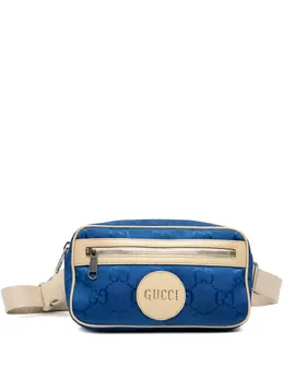 Gucci Pre-Owned: Голубая поясная сумка 