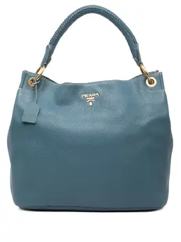 Prada Pre-Owned: Голубая сумка 