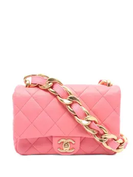 CHANEL Pre-Owned: Розовая сумка 