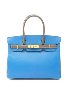 Hermès Pre-Owned: Голубая сумка-шоппер 