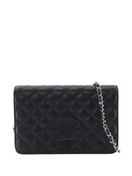 CHANEL Pre-Owned: Чёрный кошелёк 