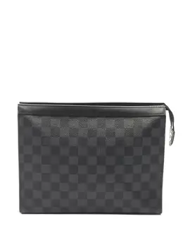 Louis Vuitton Pre-Owned: Чёрный клатч 