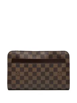 Louis Vuitton Pre-Owned: Коричневый клатч 