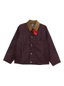 Barbour: Фиолетовая куртка 