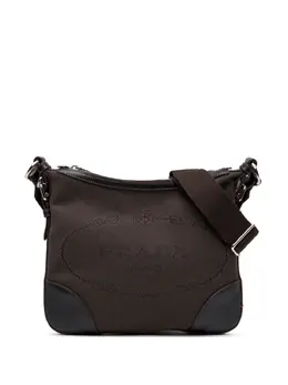 Prada Pre-Owned: Коричневая сумка через плечо 