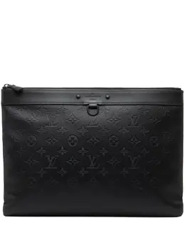 Louis Vuitton Pre-Owned: Чёрный клатч 