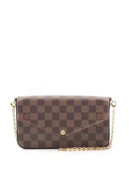 Louis Vuitton Pre-Owned: Коричневая сумка через плечо 