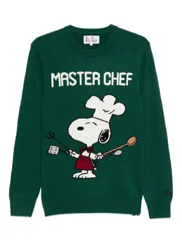 MC2 Saint Barth: Зелёный свитер  Snoopy
