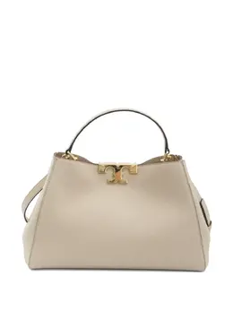 Tory Burch: Бежевая сумка-шоппер  Eleanor