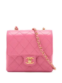 CHANEL Pre-Owned: Розовая сумка через плечо 