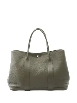 Hermès Pre-Owned: Зелёная сумка-шоппер 