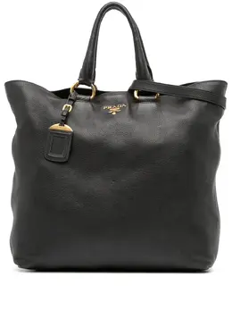 Prada Pre-Owned: Чёрная сумка-шоппер 