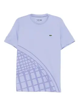 Lacoste: Голубая футболка 