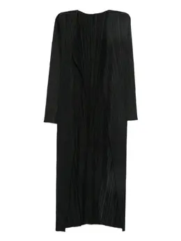 Pleats Please Issey Miyake: Открытое пальто 