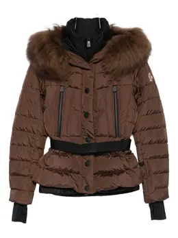 Moncler: Коричневая куртка 