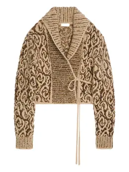 DRIES VAN NOTEN: Жаккардовый кардиган 