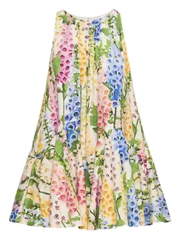 Oscar de la Renta: Платье с растительным принтом 