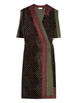 DRIES VAN NOTEN: Бархатное платье 