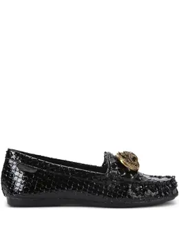 Kurt Geiger London: Чёрные лоферы 