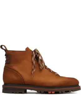 Santoni: Светлые ботинки 
