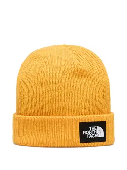 The North Face: Оранжевая шапка  Logo