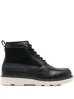 Timberland: Чёрные ботинки 