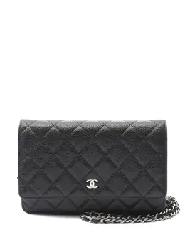 CHANEL Pre-Owned: Чёрный кошелёк 