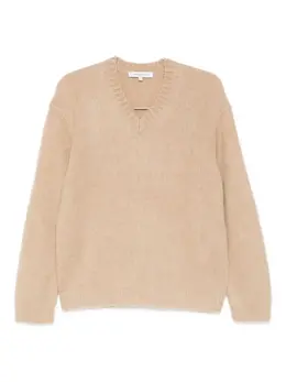 Maison Kitsuné: Свитер с v-образным вырезом 